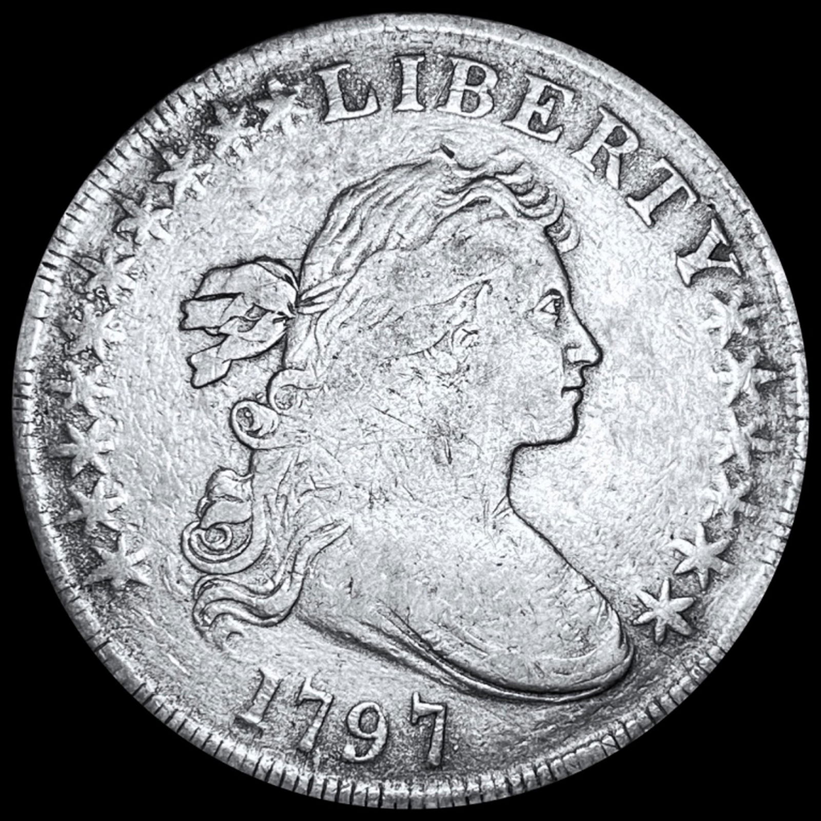 1797 Draped Bust Dollar NICELY CIRCULATED (1 of 2)