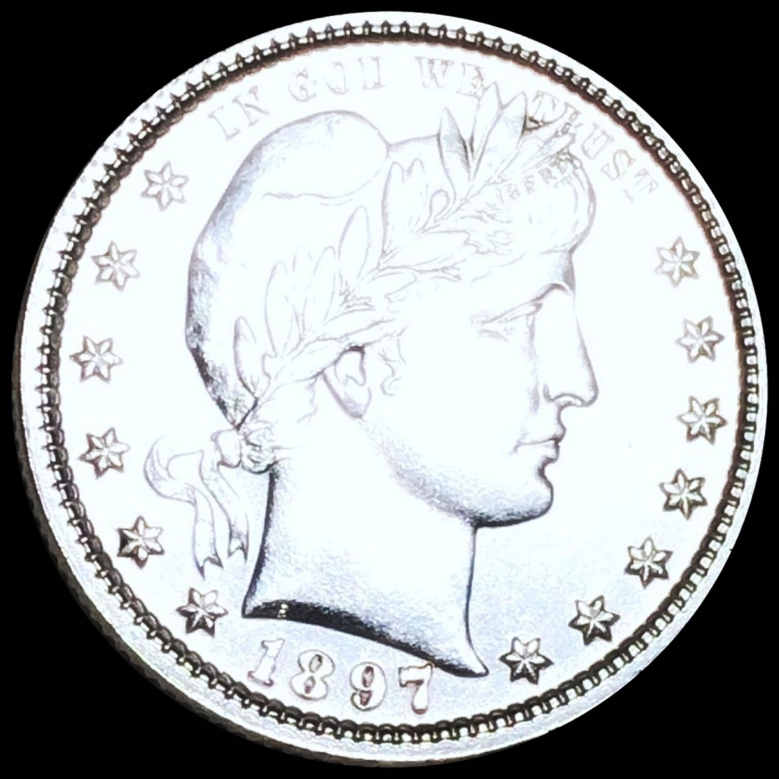 1897 Barber Silver Quarter UNCIRCULATED (1 of 2)