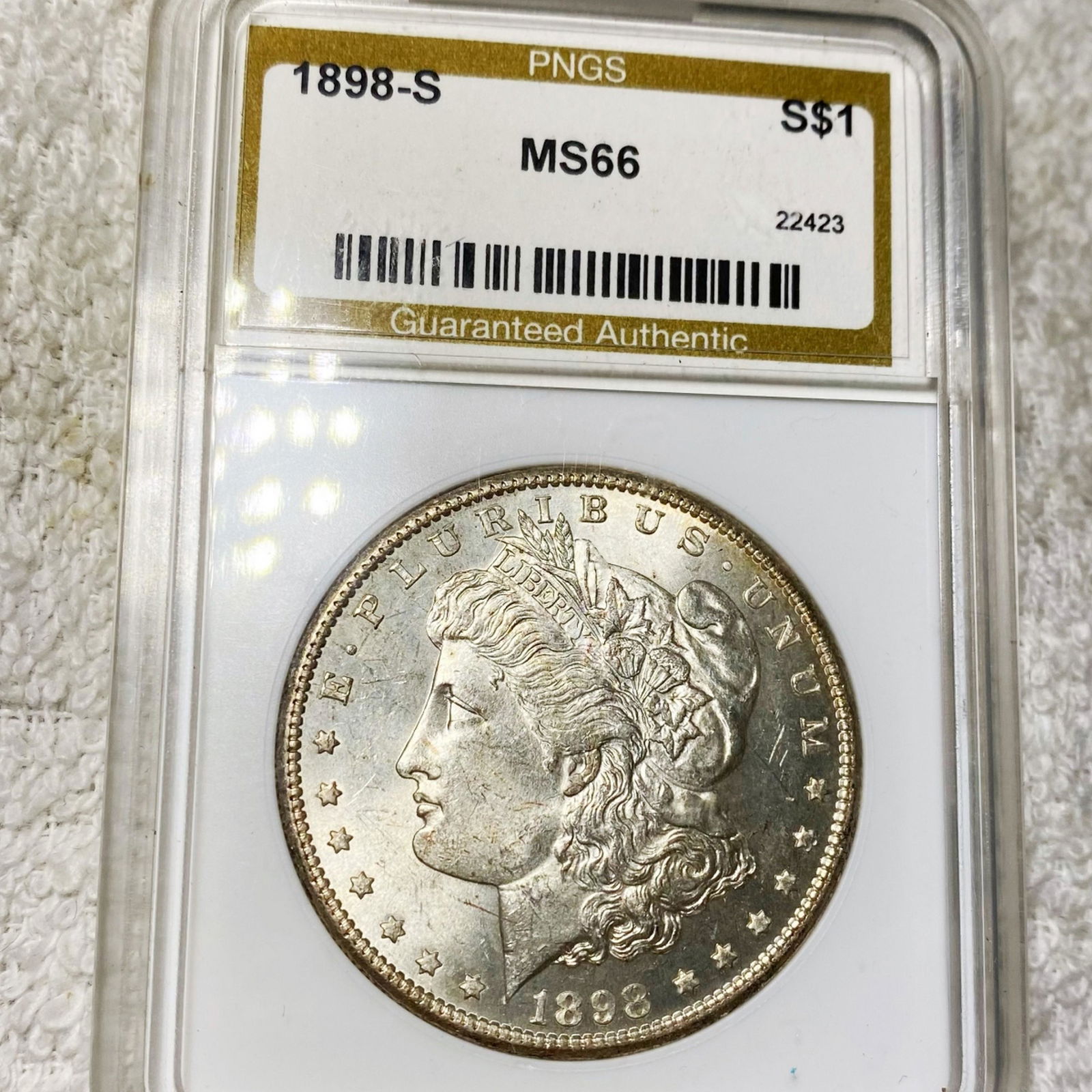 1898-S Morgan Silver Dollar PNGS - MS66 (1 of 2)