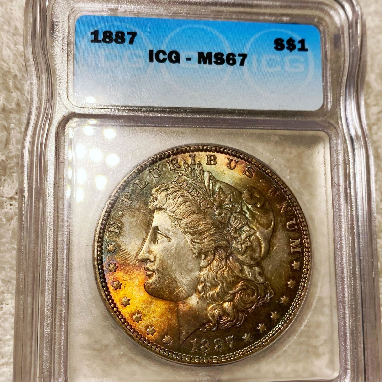 1887 Morgan Silver Dollar ICG - MS67 (1 of 2)