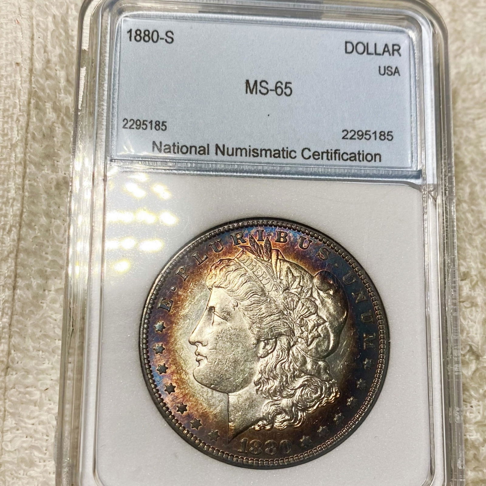 1880-S Morgan Silver Dollar NNC - MS65 (1 of 2)