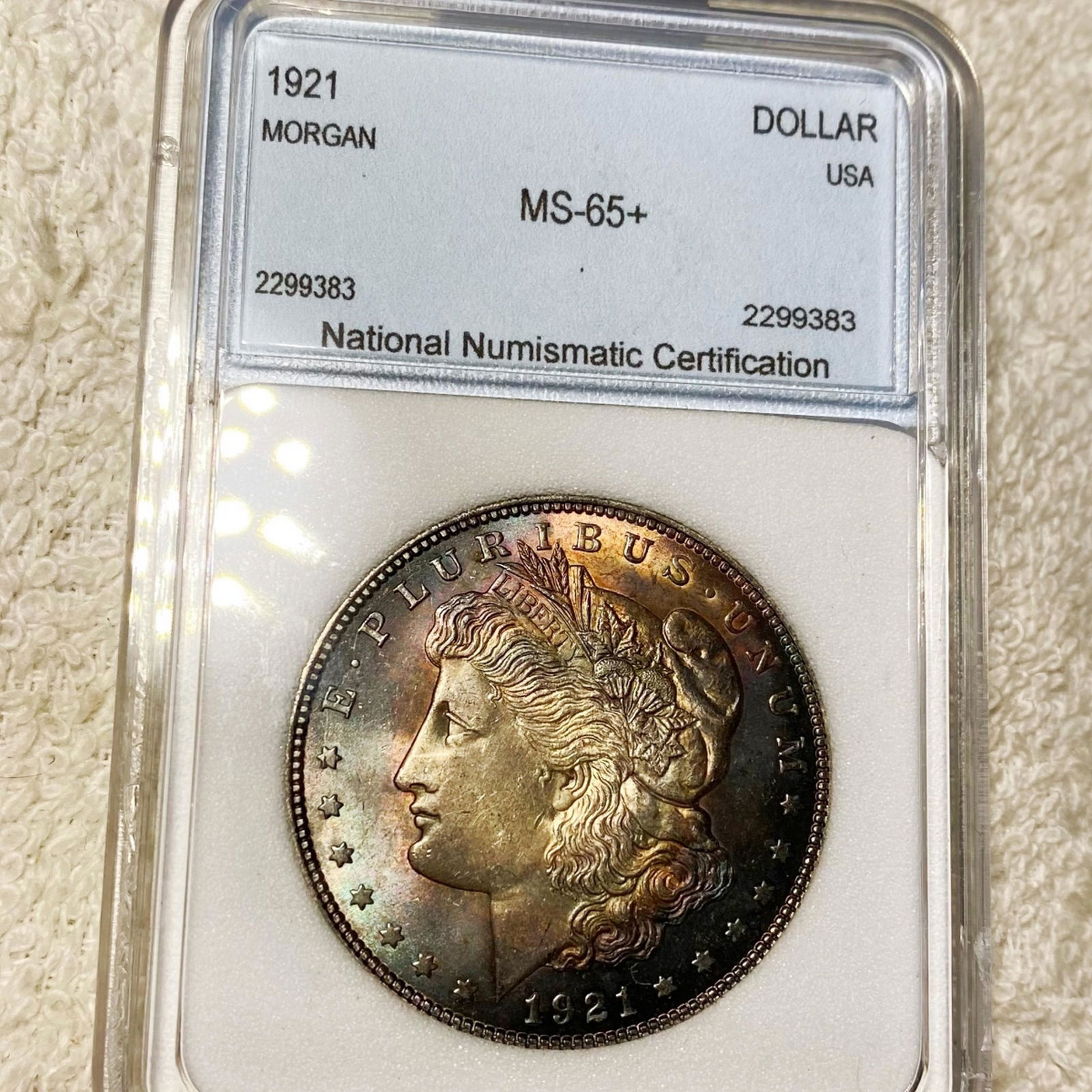 1921 Morgan Silver Dollar NNC - MS65+ (1 of 2)