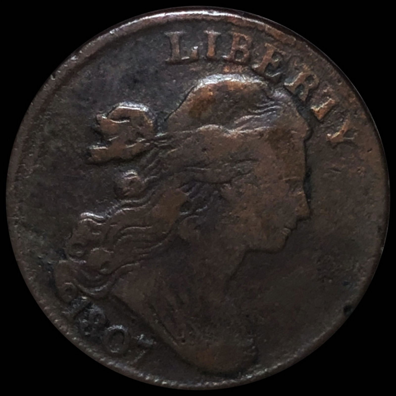 1807 Draped Bust Large Cent NICELY CIRCULATED (1 of 2)