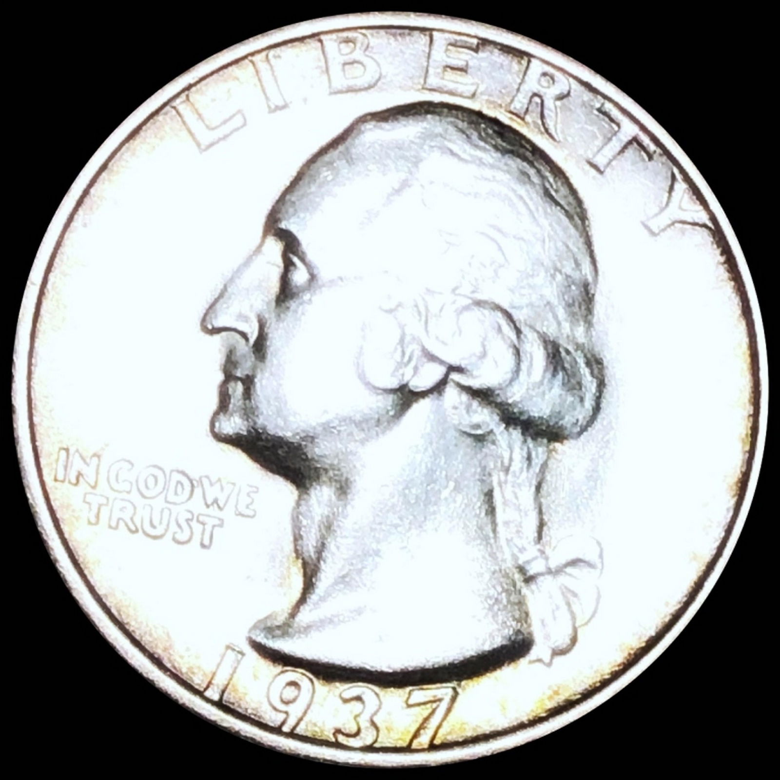 1937-S Washington Silver Quarter UNCIRCULATED (1 of 2)