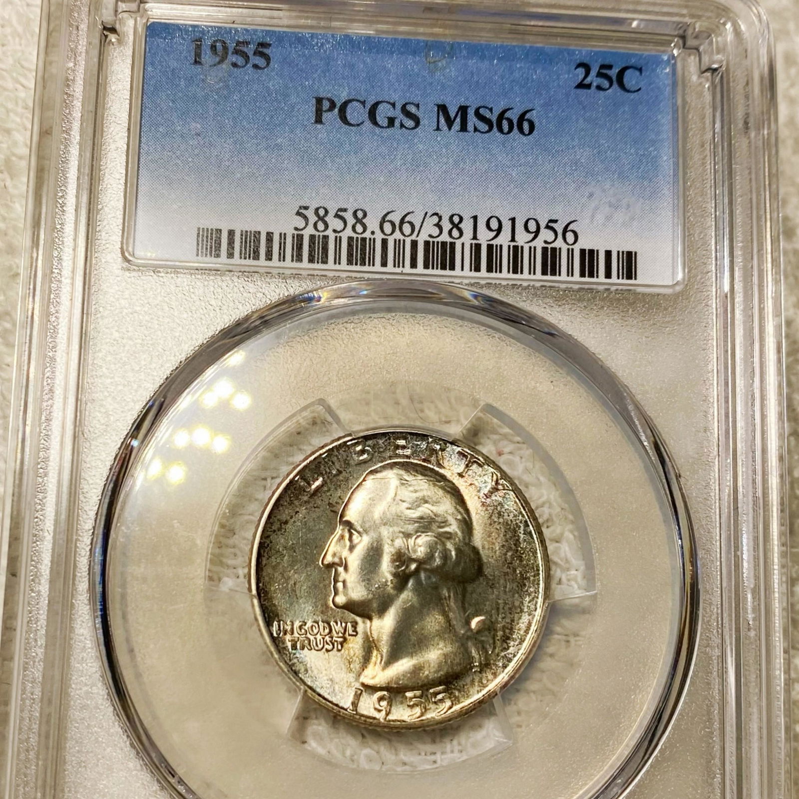 1955 Washington Silver Quarter PCGS - MS66 (1 of 2)