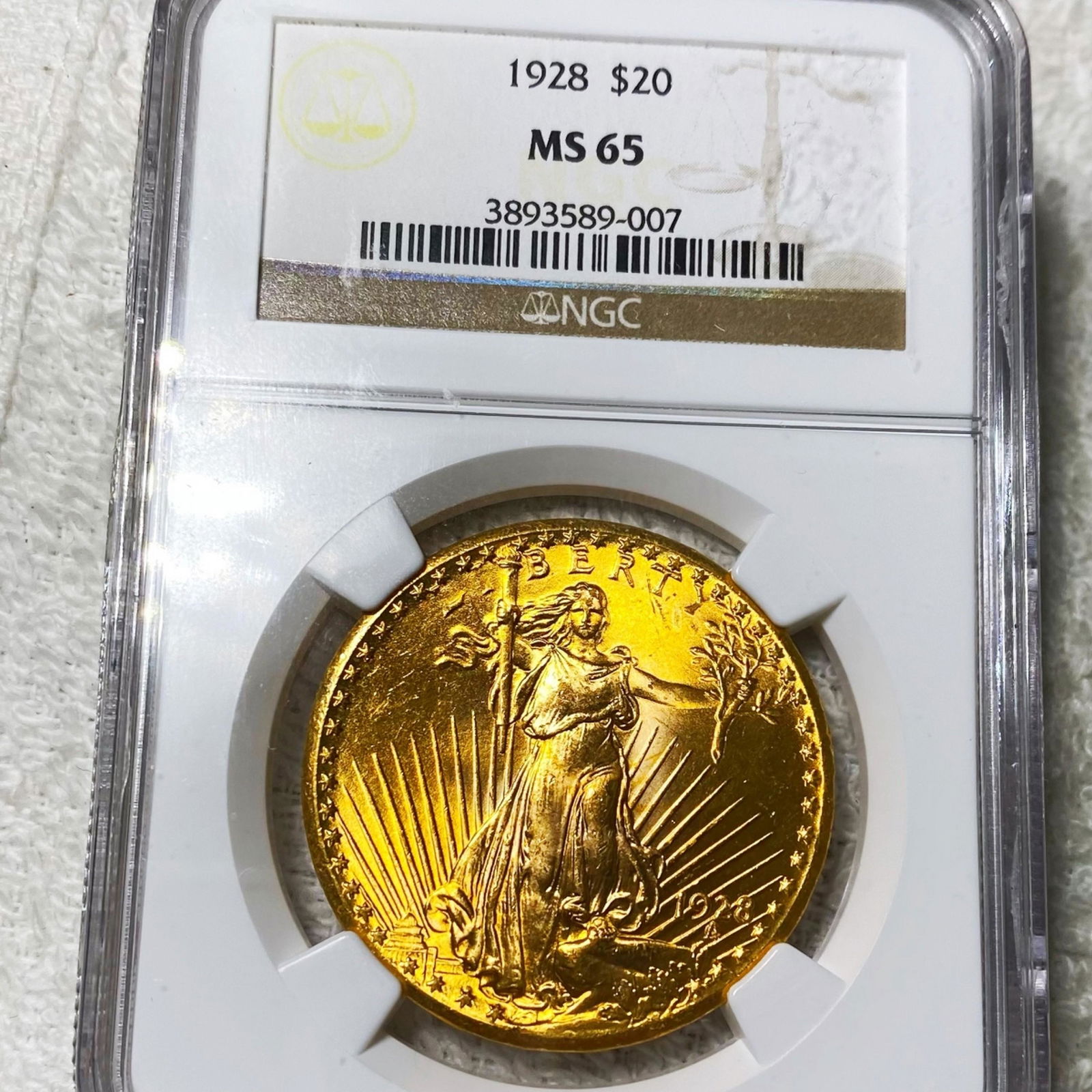 1928 $20 Gold Double Eagle NGC - MS65 (1 of 2)