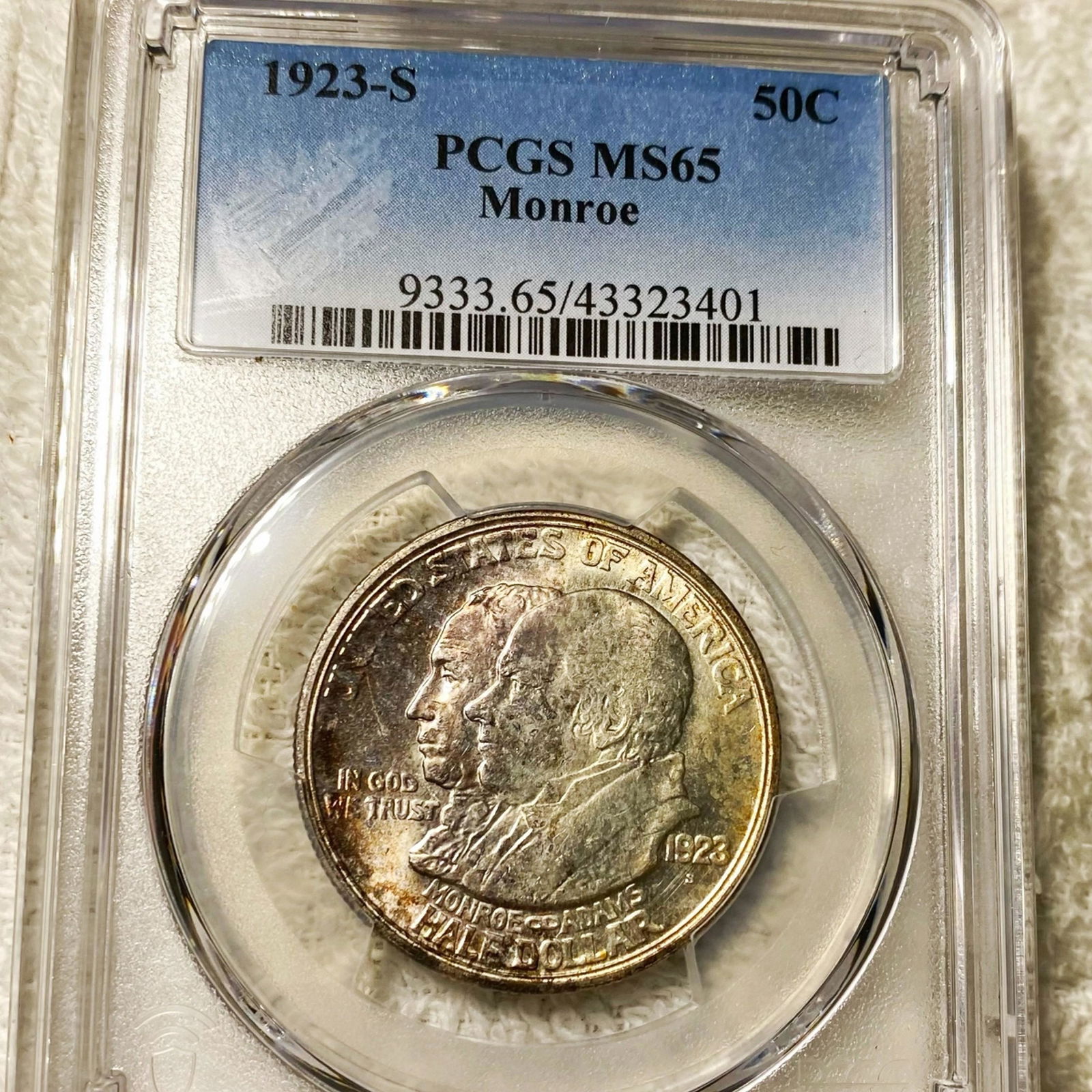 1923-S Monroe Half Dollar PCGS - MS65 (1 of 2)