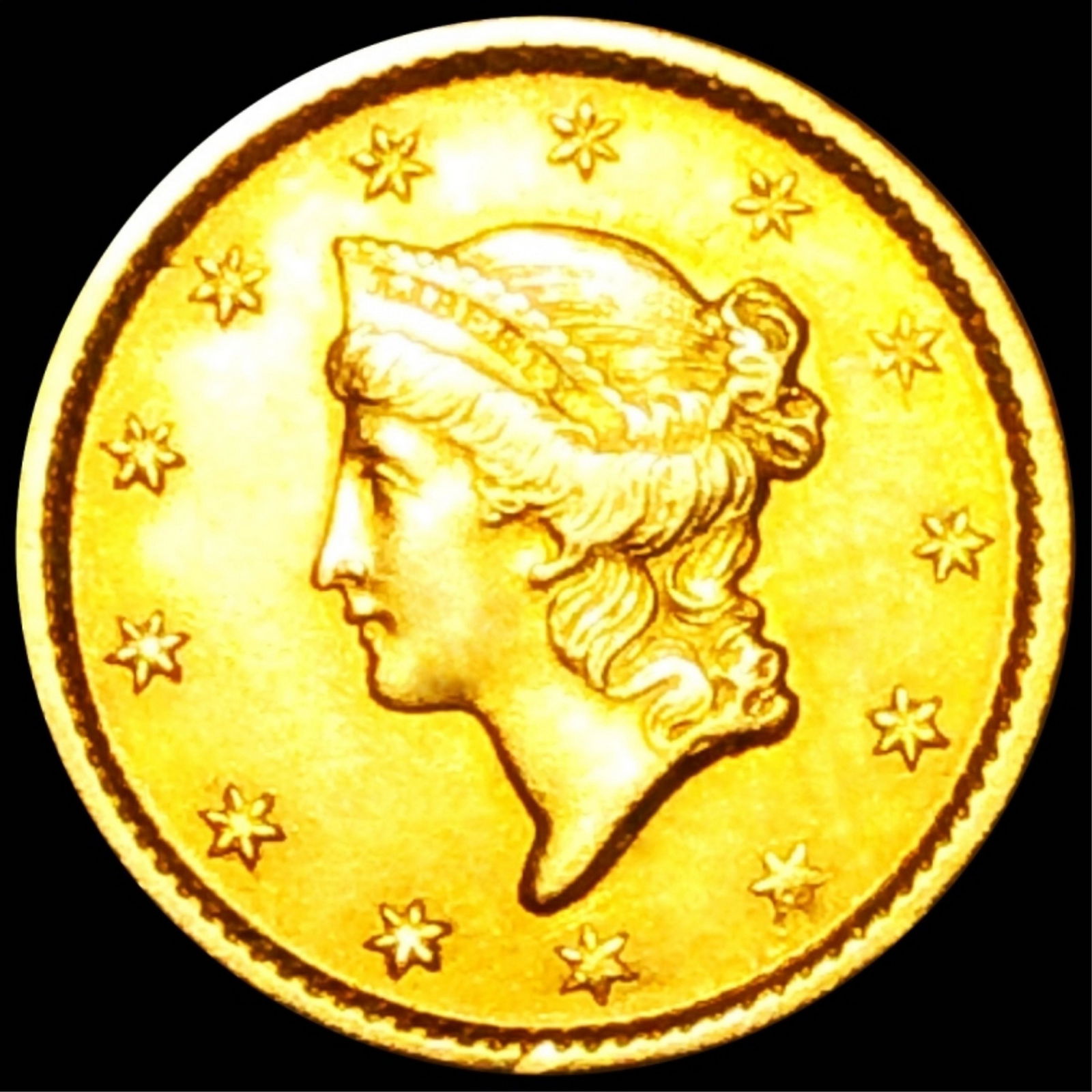 1849 Rare Gold Dollar (1 of 2)