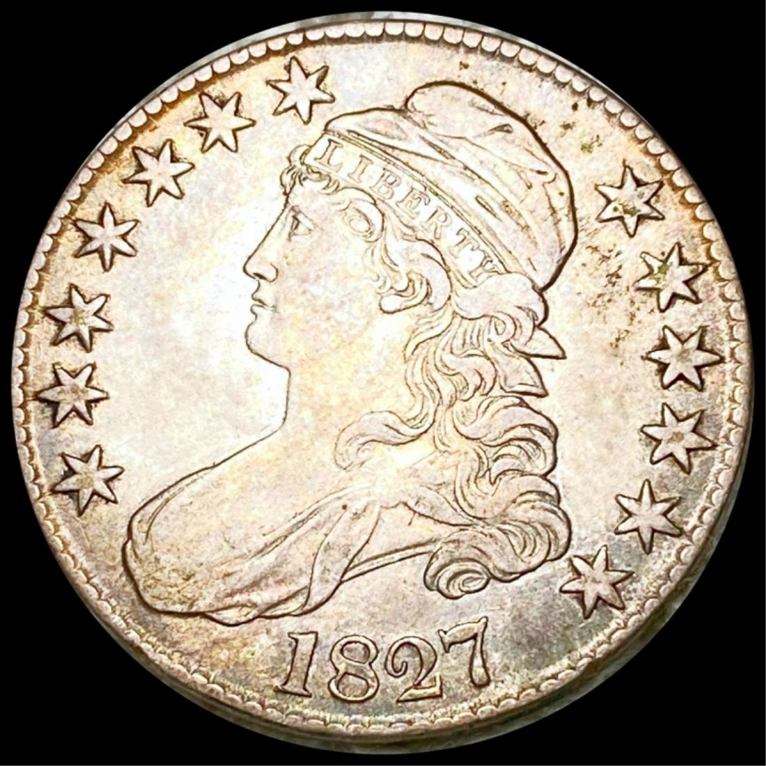 1827 Capped Bust Half Dollar LIGHT CIRC (1 of 2)