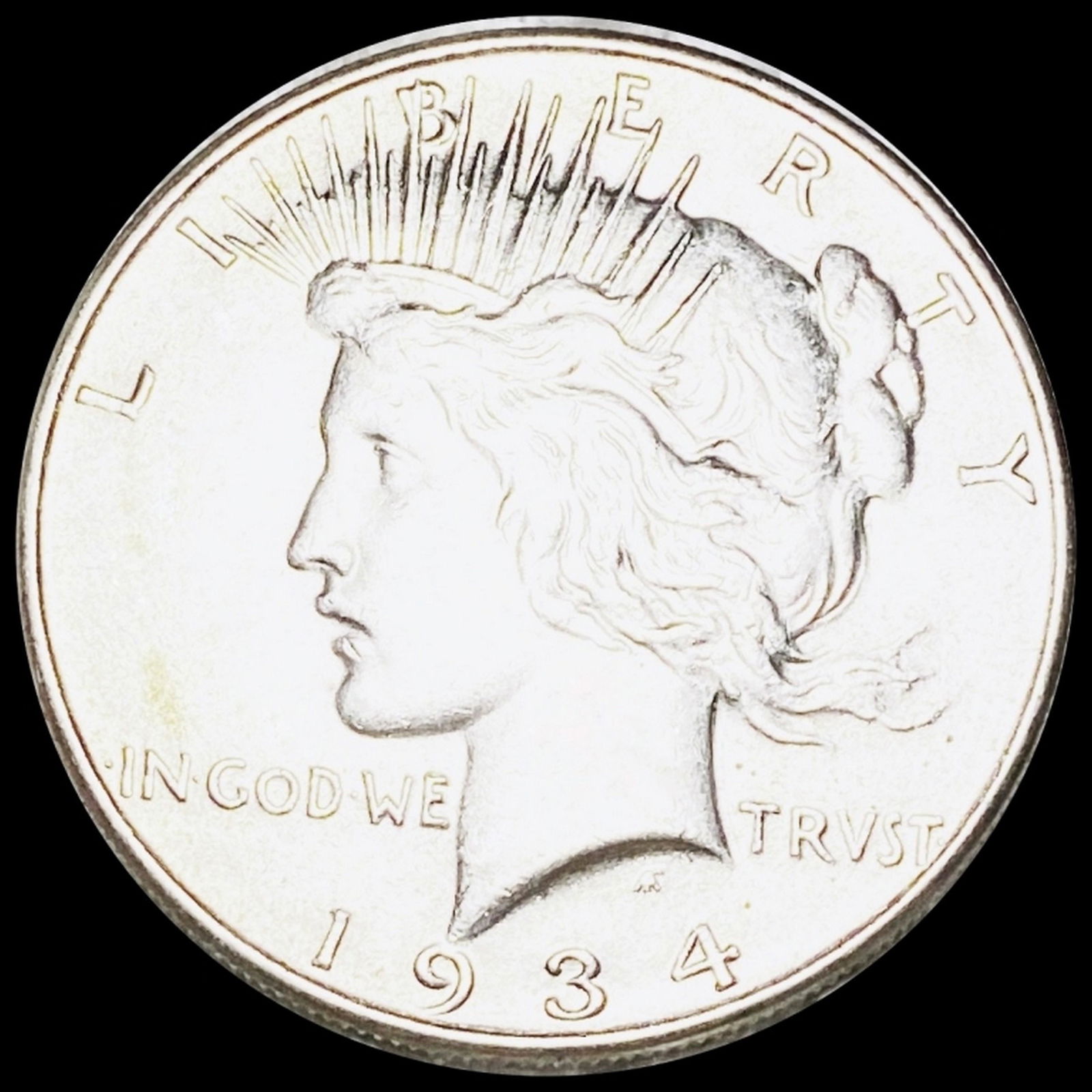 1934 Silver Peace Dollar CLOSELY UNCIRCULATED (1 of 2)