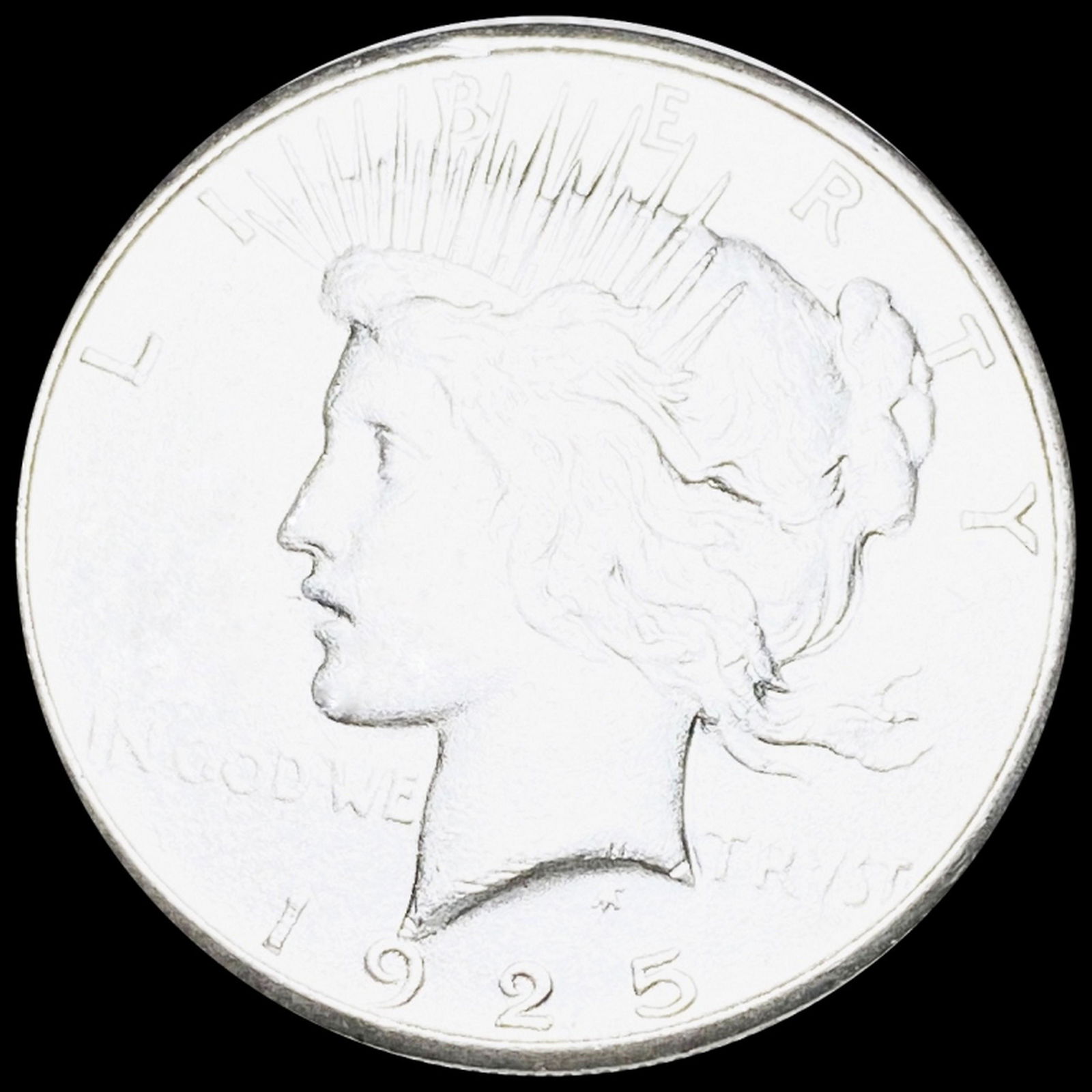 1925-S Silver Peace Dollar XF (1 of 2)