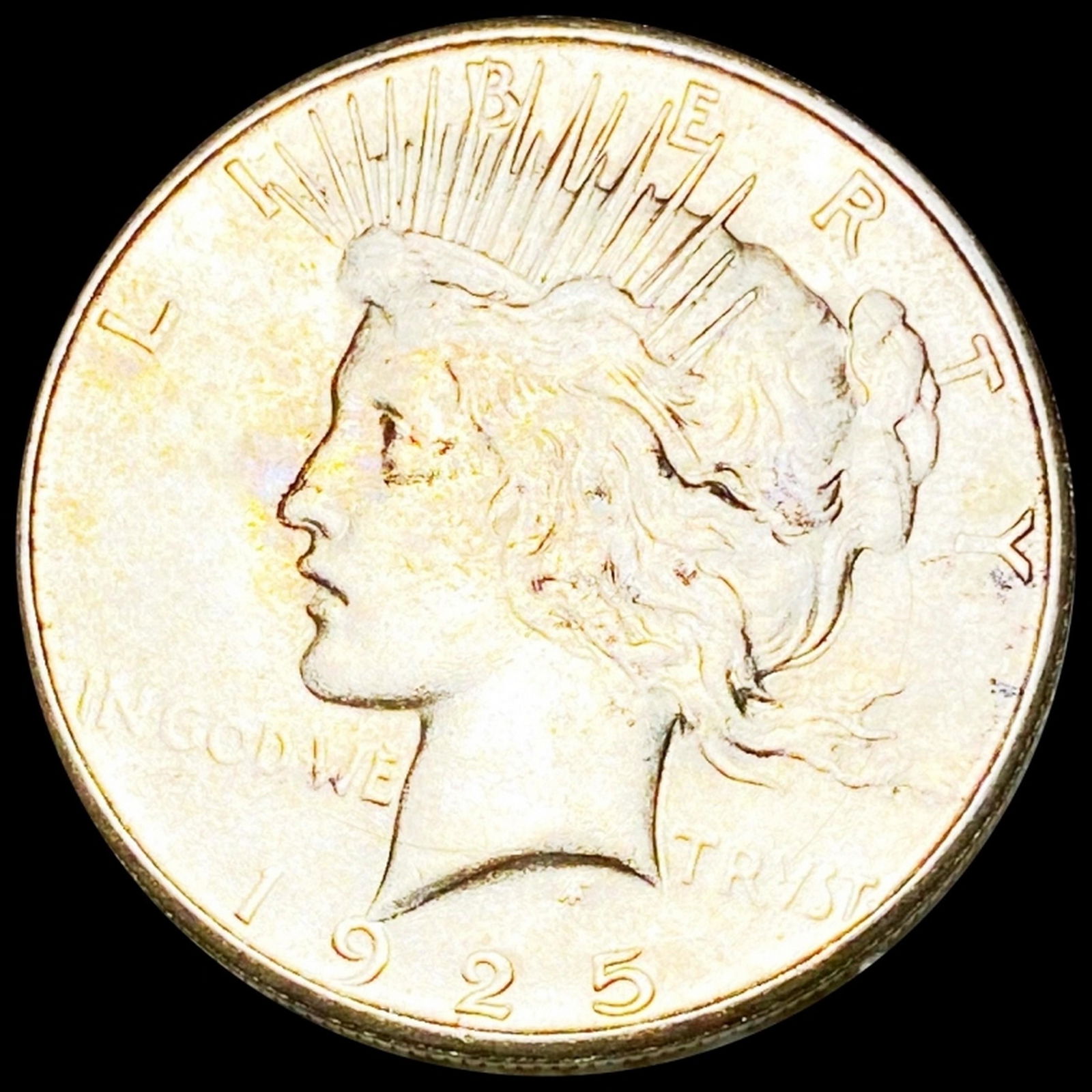 1925-S Silver Peace Dollar CLOSELY UNC (1 of 2)