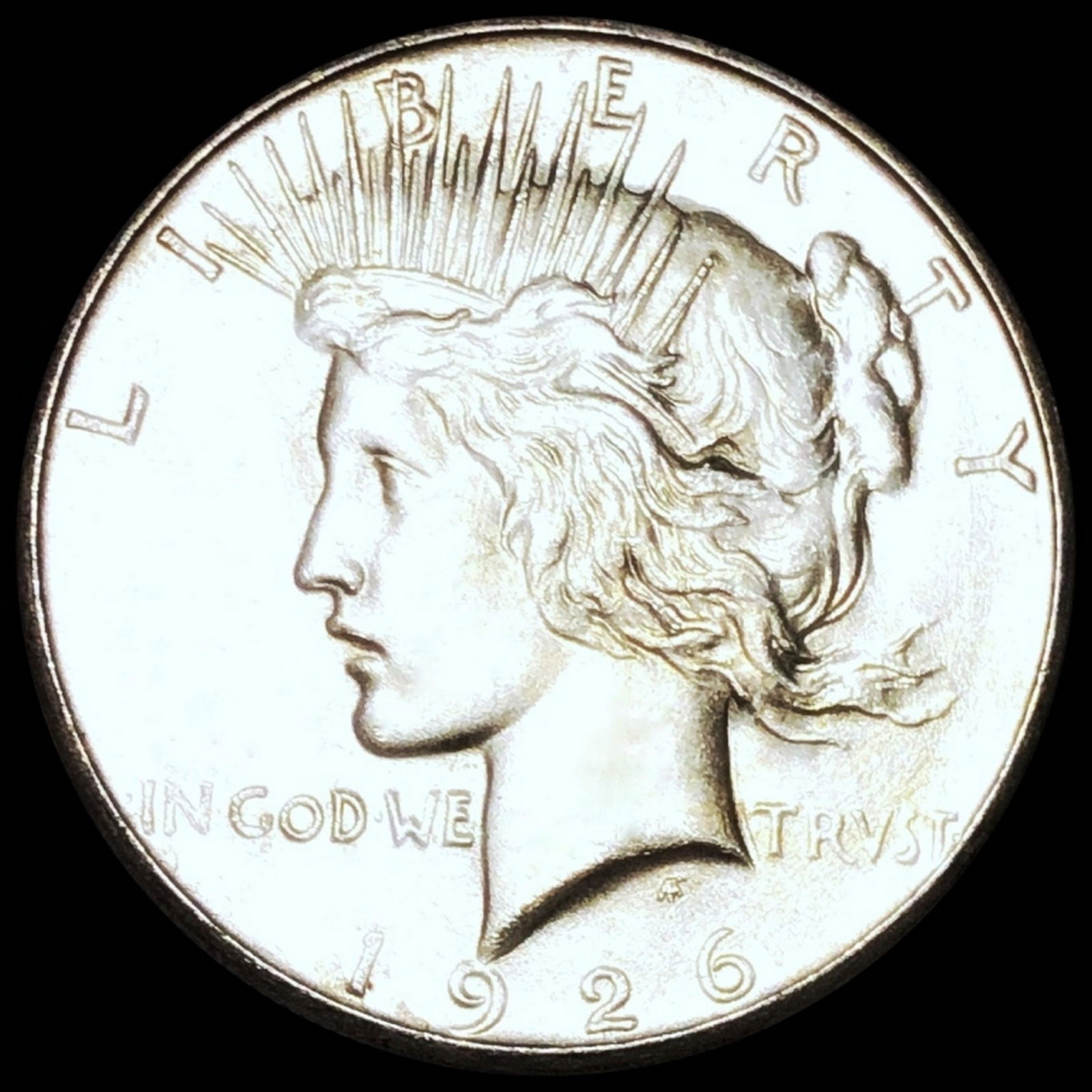 1926-S Silver Peace Dollar NEARLY UNC (1 of 2)