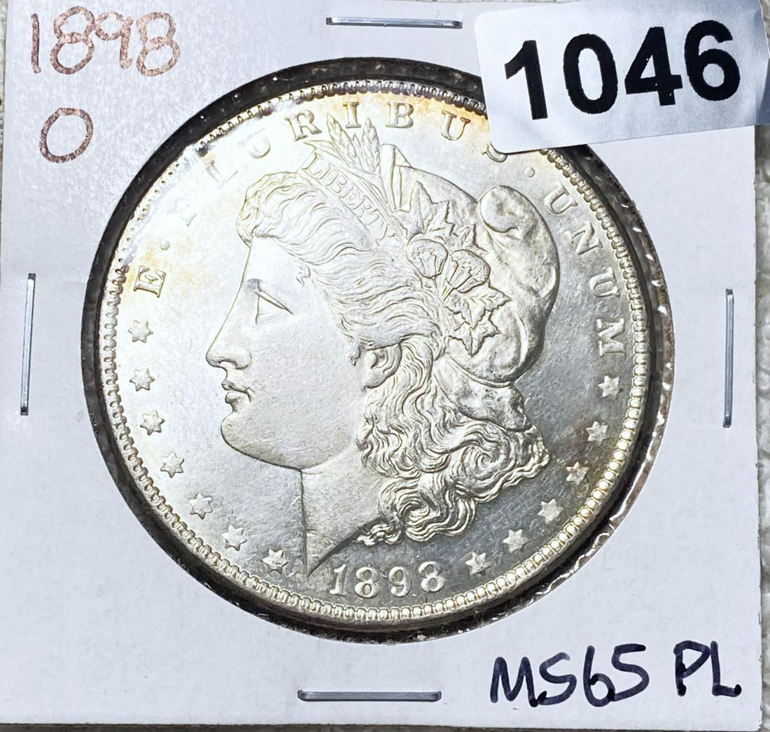 1898-O Morgan Silver Dollar GEM BU PL (1 of 2)