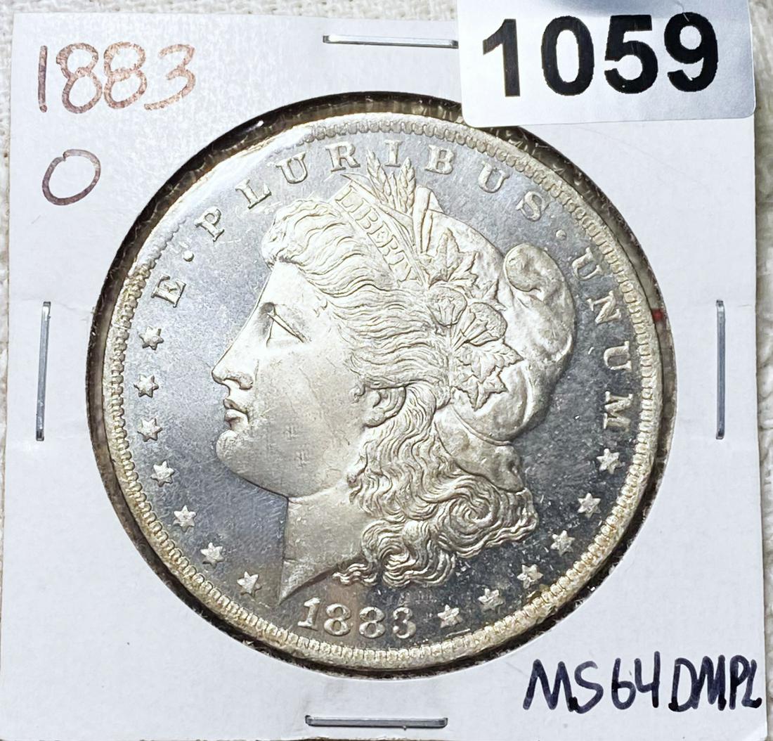 1883-O Morgan Silver Dollar UNCIRCULATED DMPL (1 of 2)