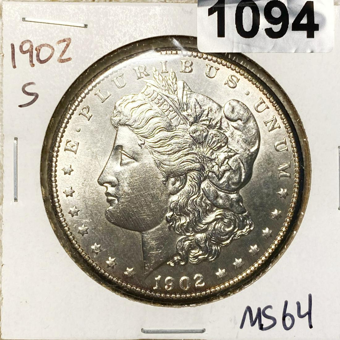 1902-S Morgan Silver Dollar UNCIRCULATED (1 of 2)