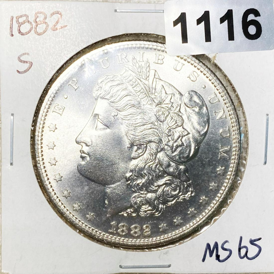 1882-S Morgan Silver Dollar GEM BU (1 of 2)