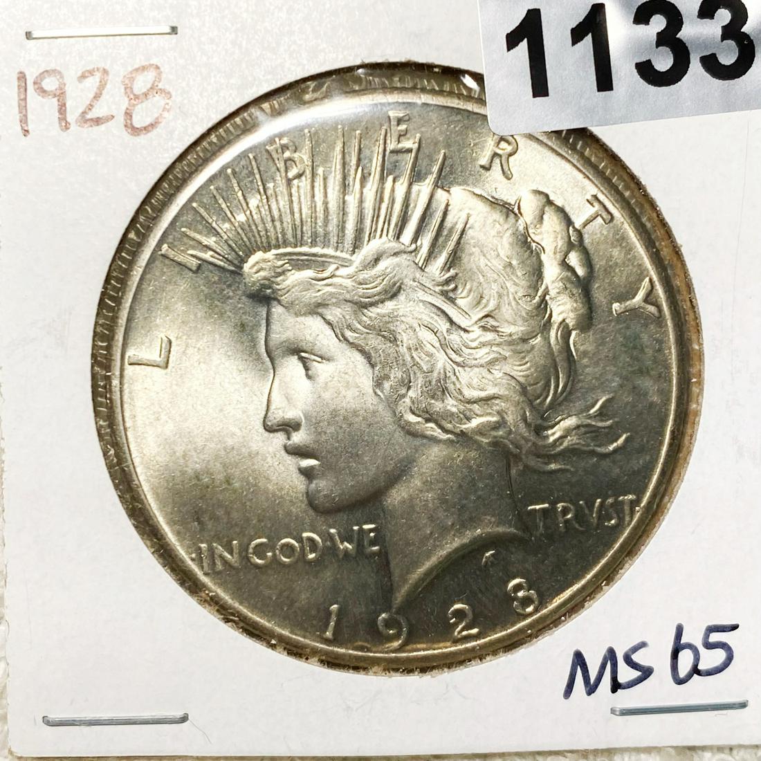 1928 Peace Silver Dollar GEM BU (1 of 2)