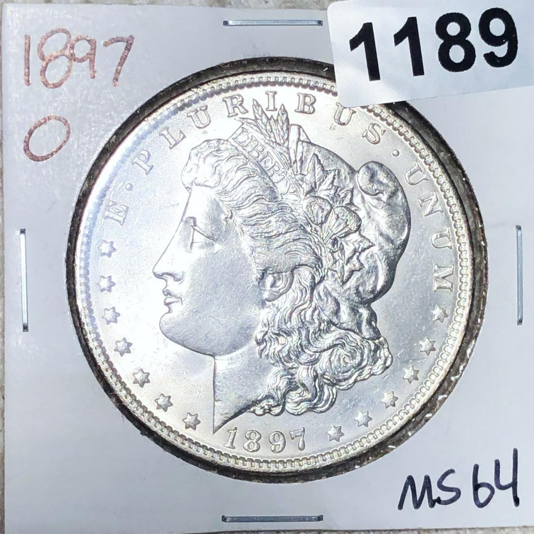 1897-O Morgan Silver Dollar CHOICE BU (1 of 2)