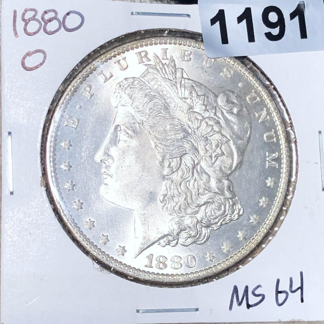 1880-O Morgan Silver Dollar CHOICE BU (1 of 2)
