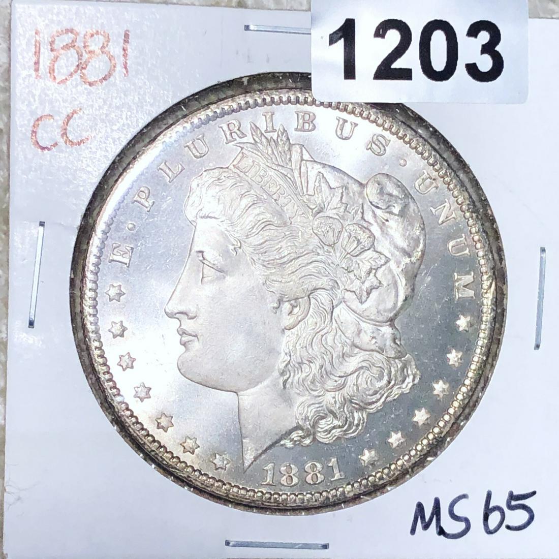 1881-CC Morgan Silver Dollar GEM BU (1 of 2)