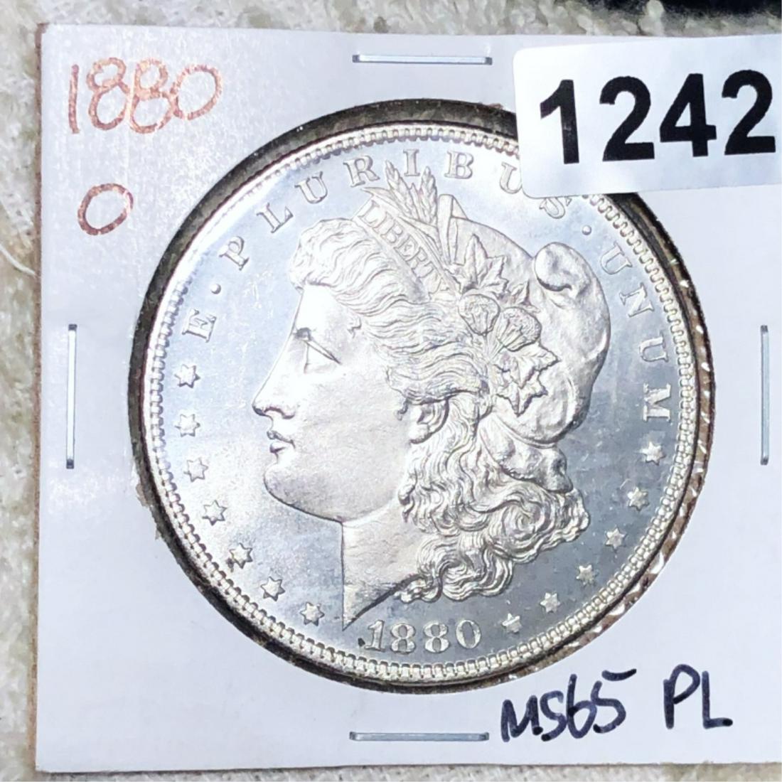 1880-O Morgan Silver Dollar GEM BU PL (1 of 2)