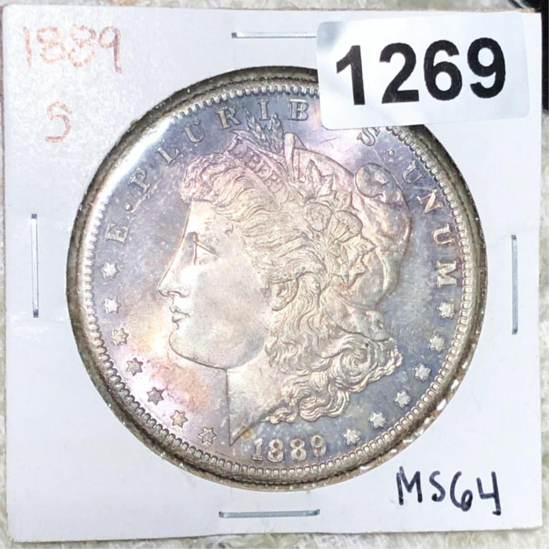 1889-S Morgan Silver Dollar CHOICE BU (1 of 2)
