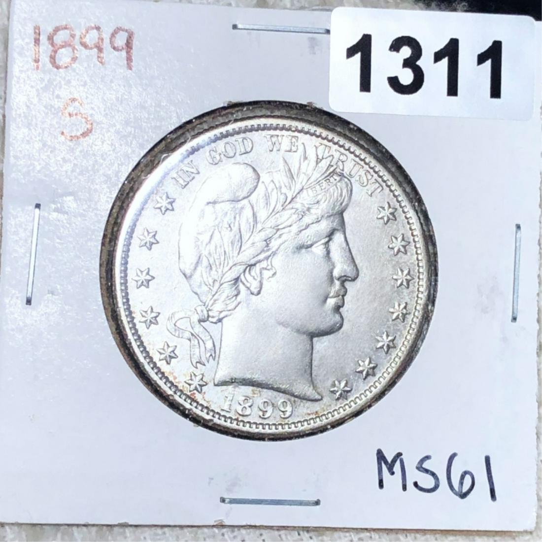 1899-S Barber Half Dollar UNCIRCULATED (1 of 2)