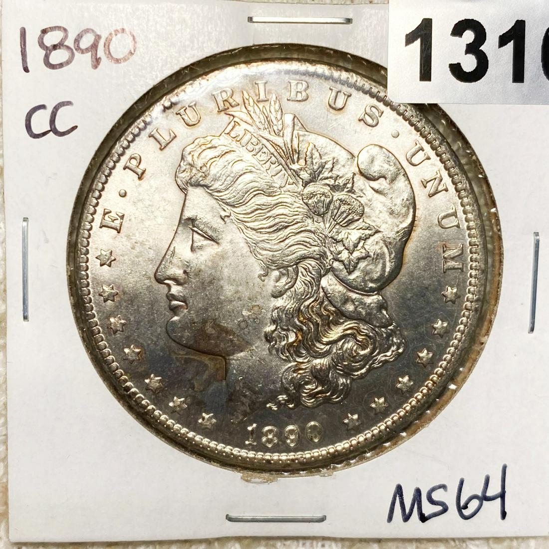 1890-CC Morgan Silver Dollar CHOICE BU (1 of 2)