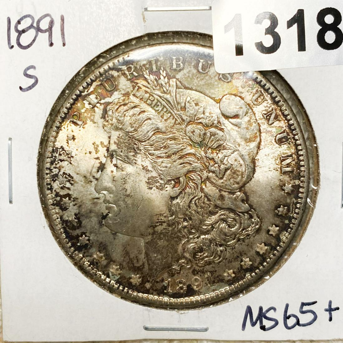 1891-S Morgan Silver Dollar GEM BU (1 of 2)
