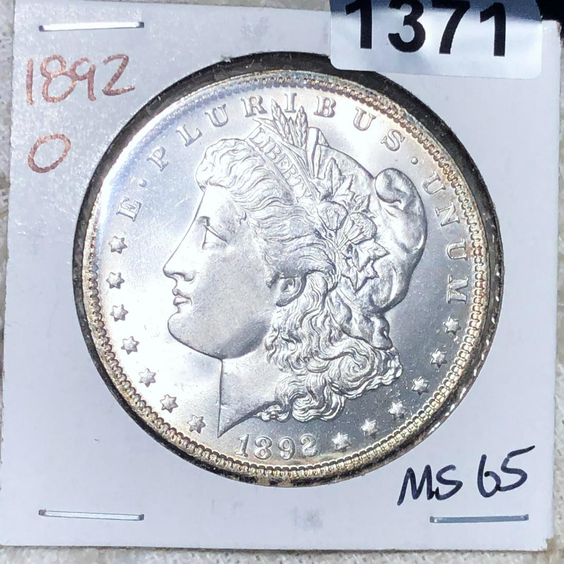 1892-O Morgan Silver Dollar GEM BU (1 of 2)