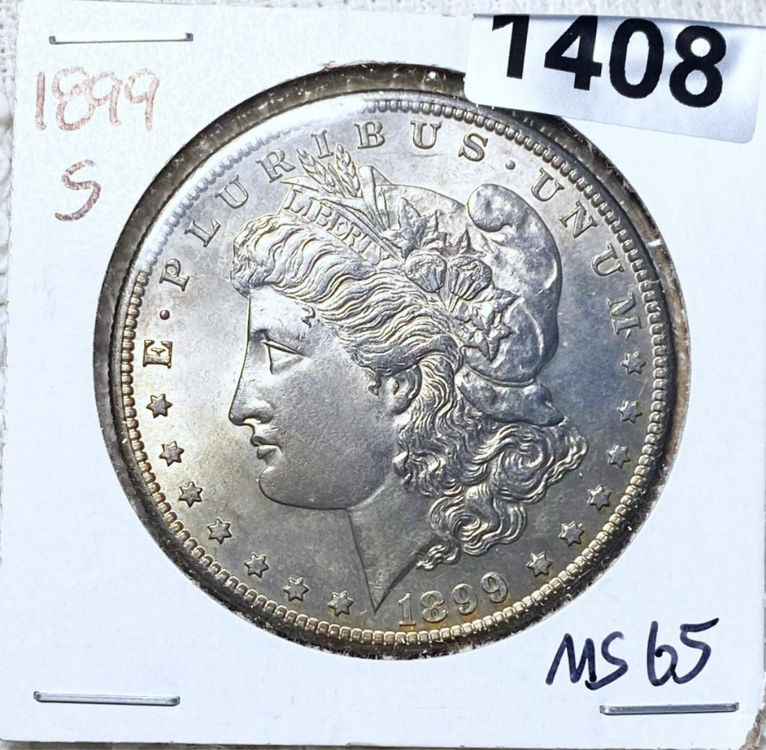 1899-S Morgan Silver Dollar GEM BU (1 of 2)