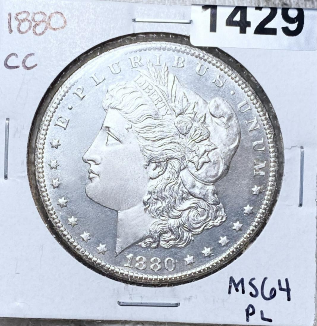 1880-CC Morgan Silver Dollar CHOICE BU PL (1 of 2)