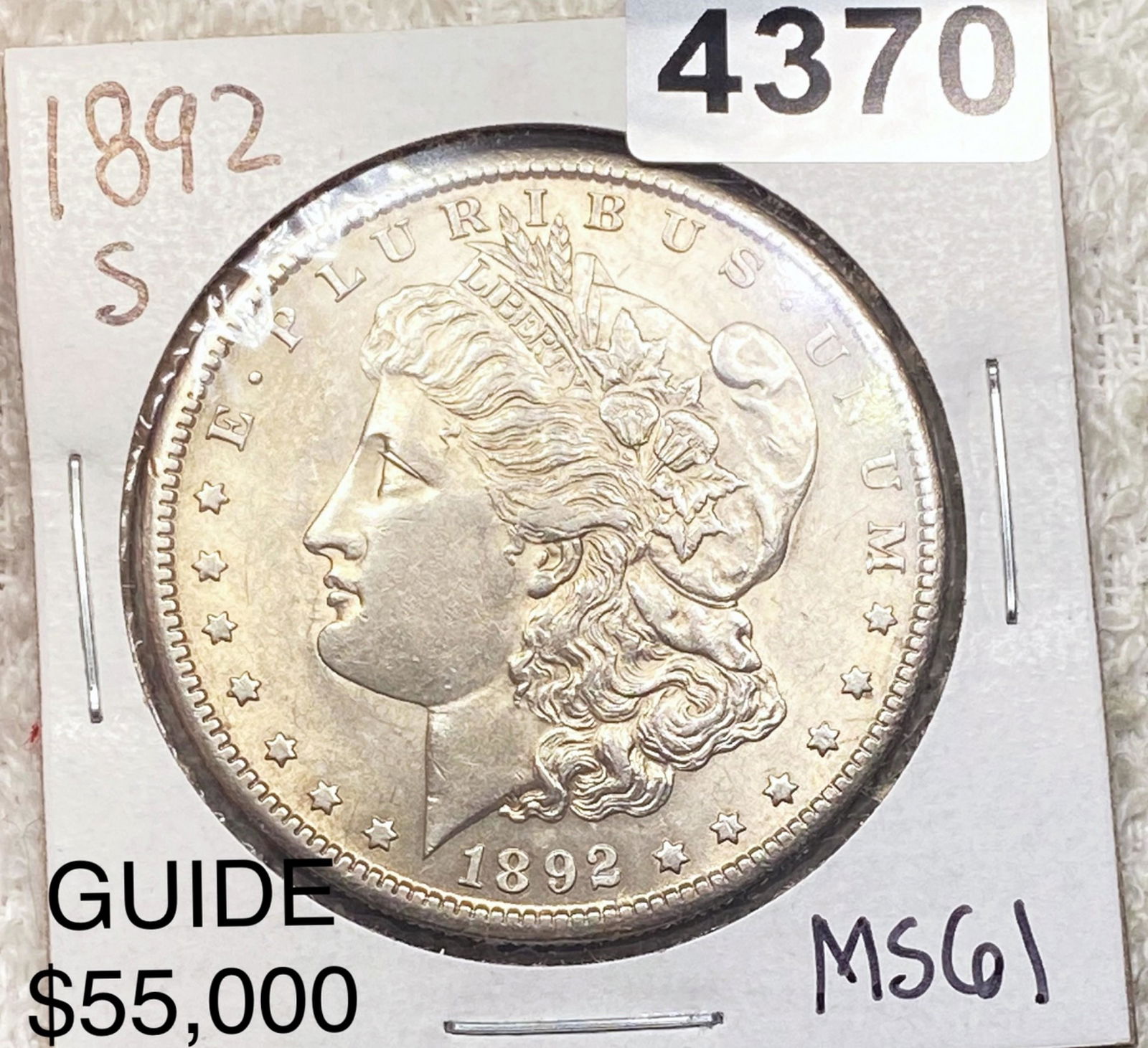 1892-S Morgan Silver Dollar UNCIRCULATED (1 of 2)