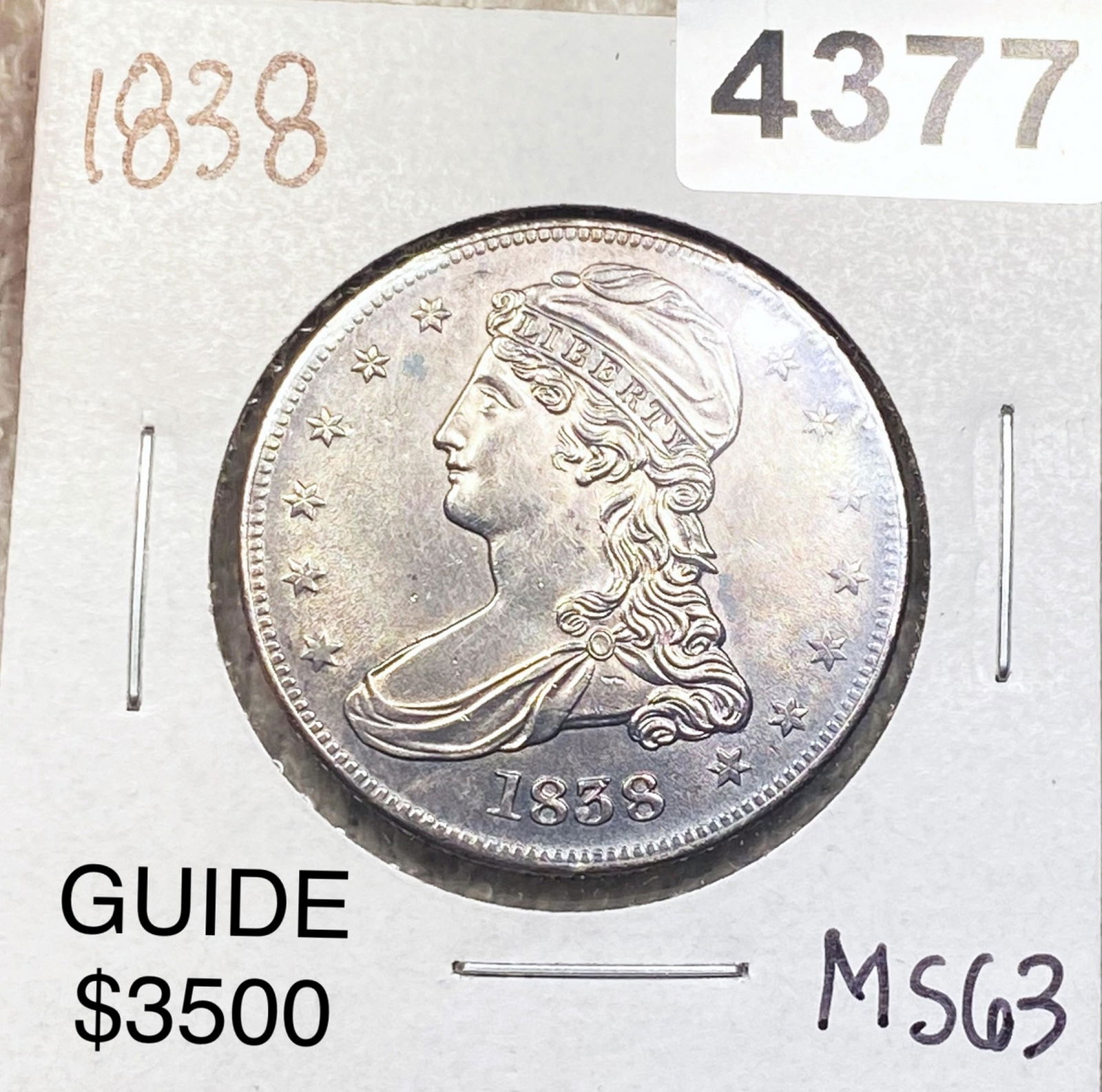 1838 Capped Bust Half Dollar CHOICE BU (1 of 2)