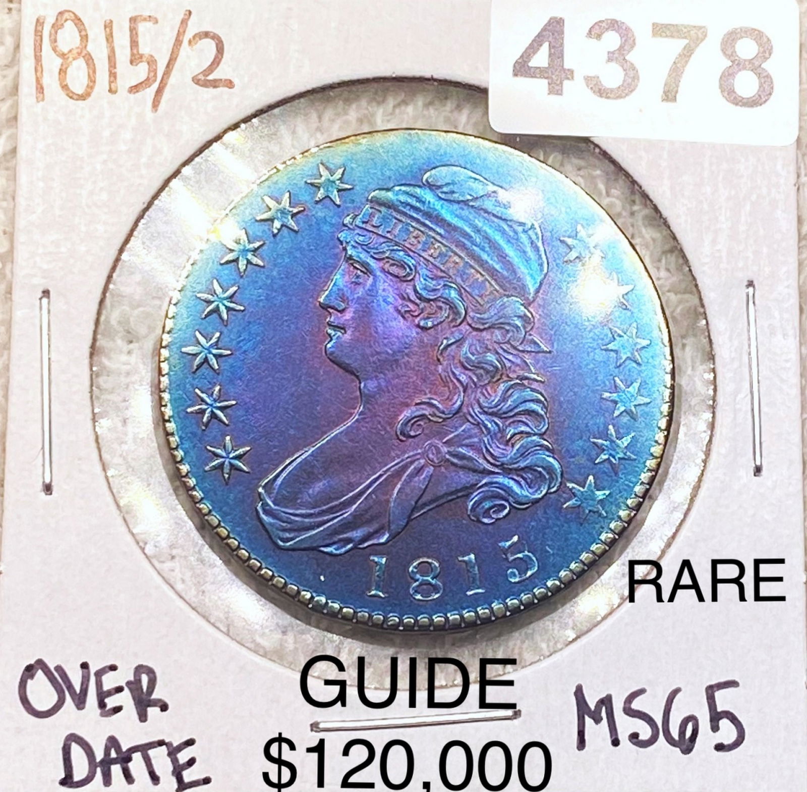1815/2 Capped Bust Half Dollar GEM BU (1 of 2)