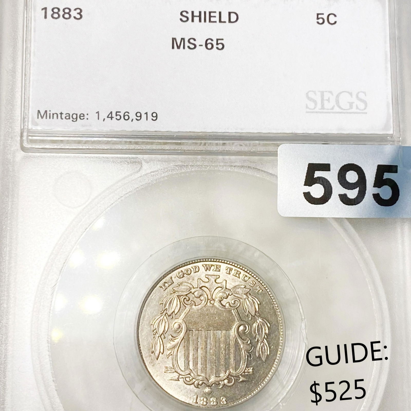 1883 Shield Nickel SEGS - MS65 (1 of 2)