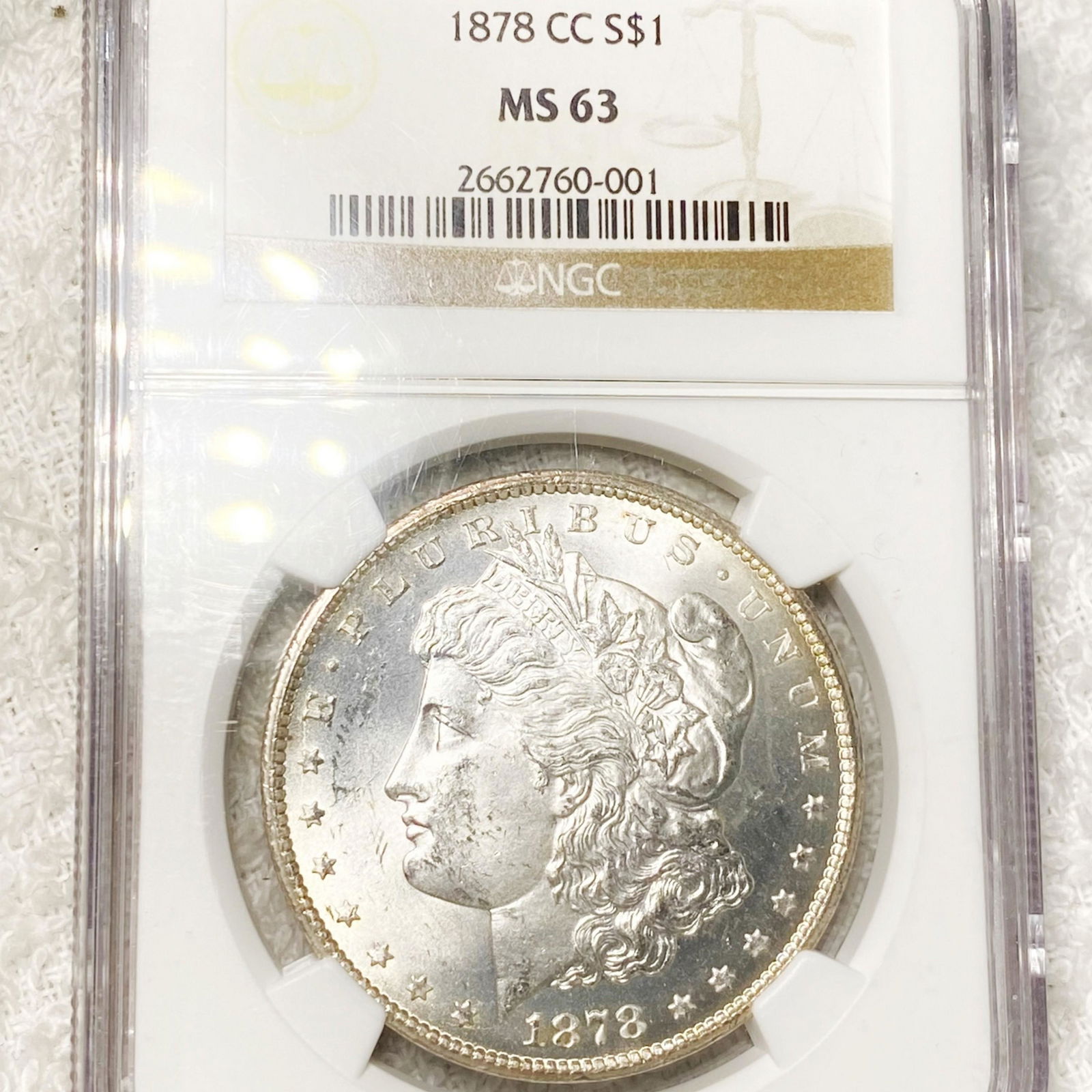1878-CC Morgan Silver Dollar NGC - MS63 (1 of 2)