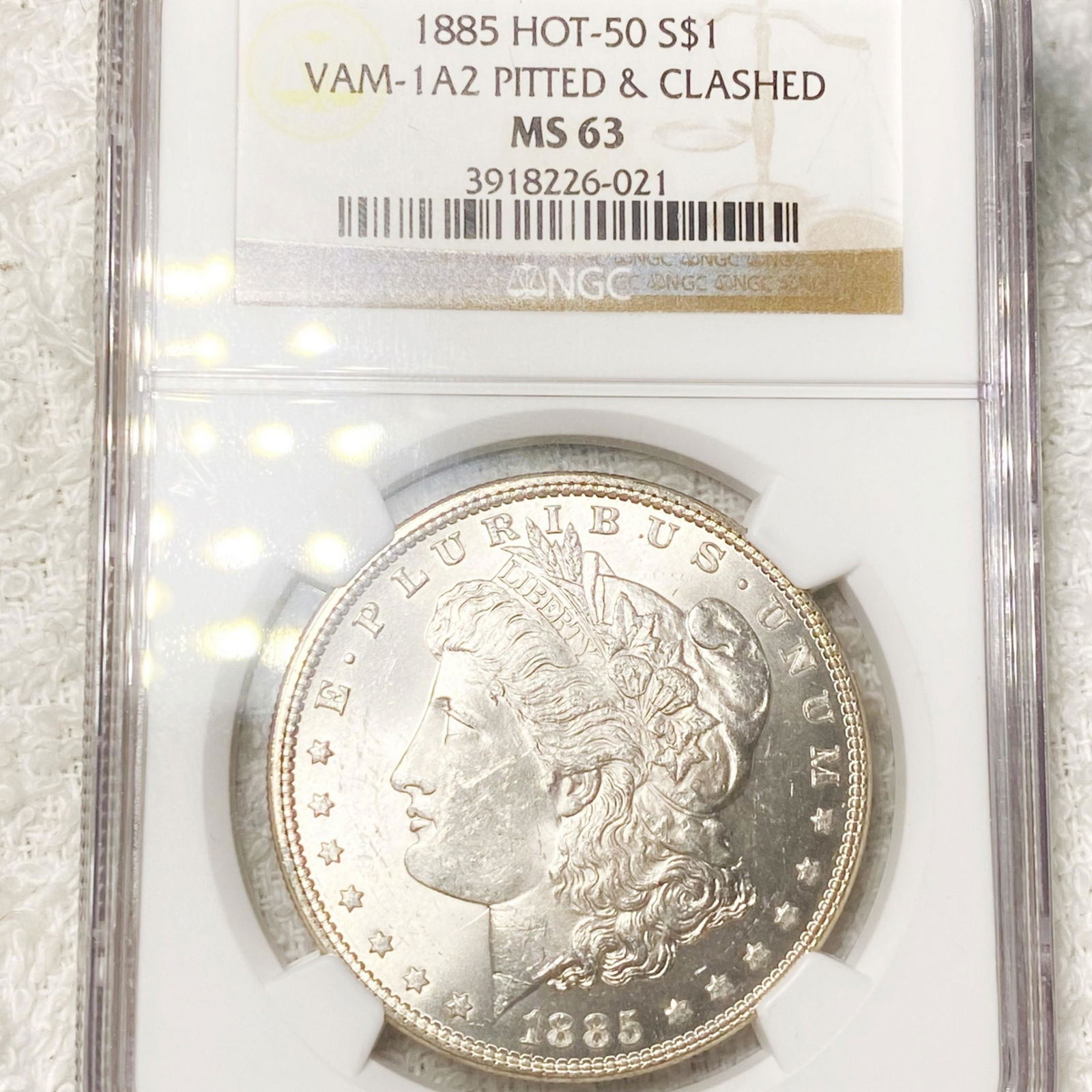 1885 Morgan Silver Dollar NGC - MS63 VAM-1A2 (1 of 2)