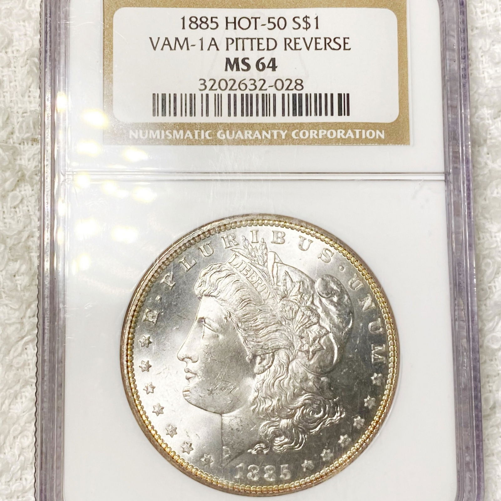 1885 Morgan Silver Dollar NGC - MS64 VAM-1A (1 of 2)