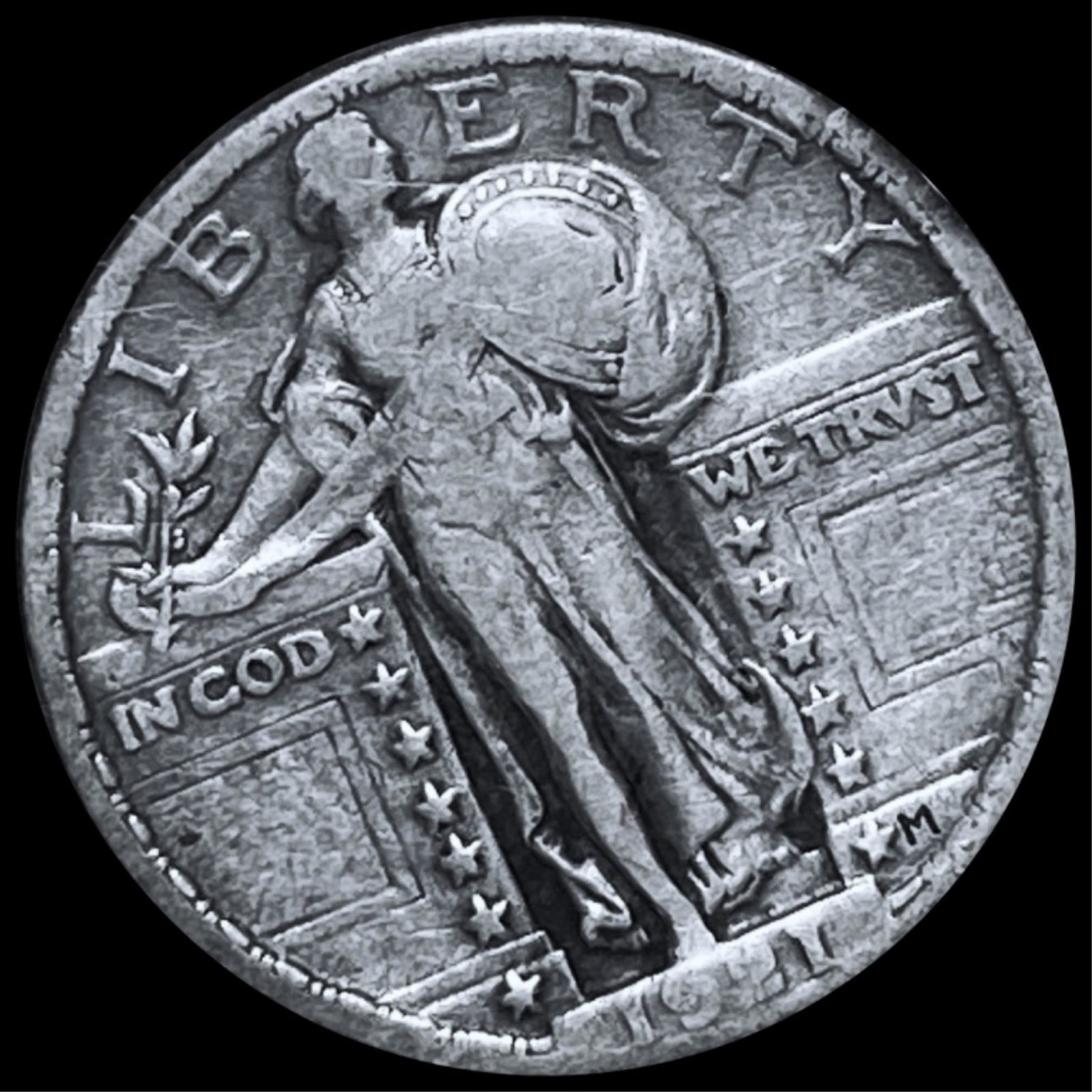 1921 Standing Liberty Quarter NICELY CIRCULATED (1 of 2)