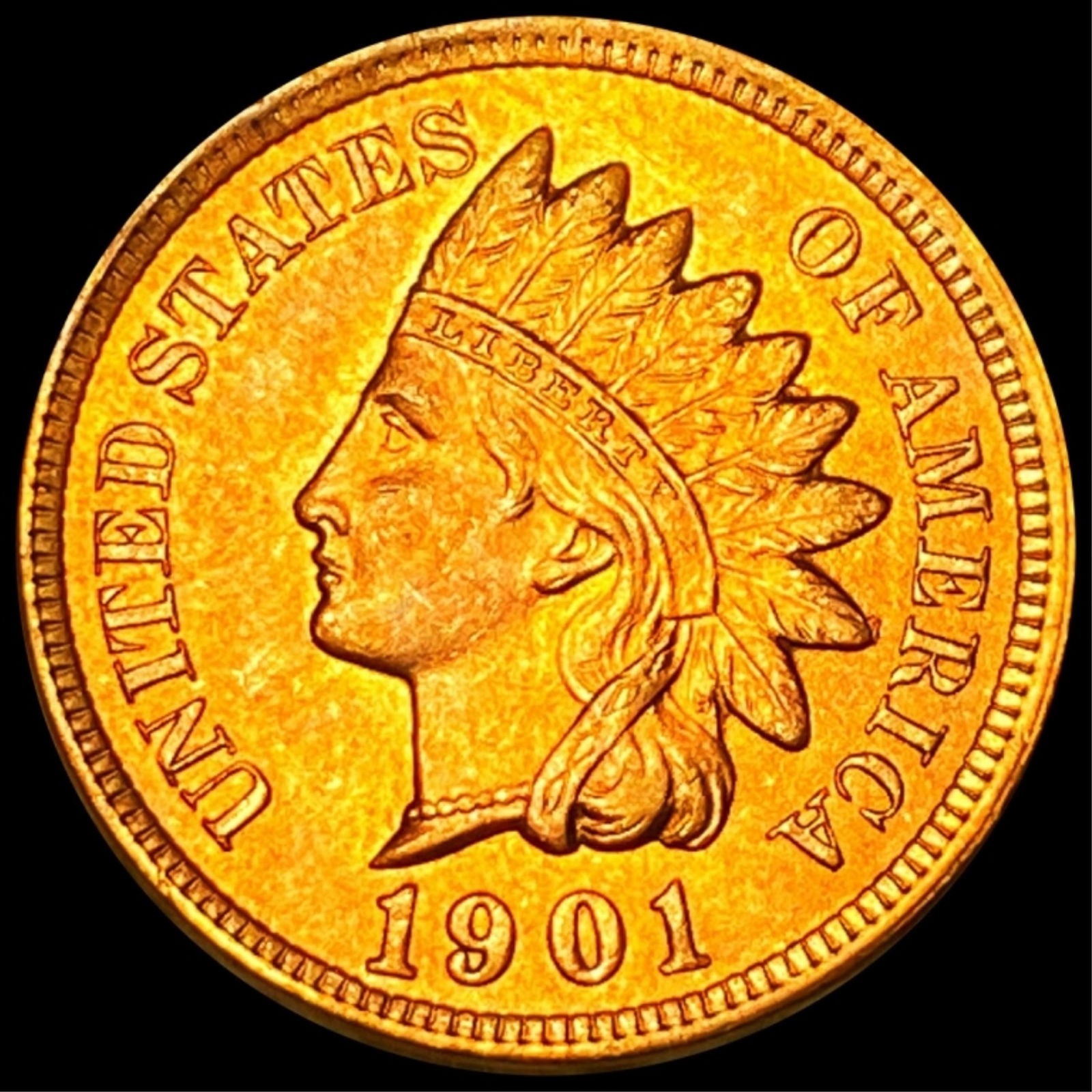 1901 Indian Head Penny UNCIRCULATED (1 of 2)