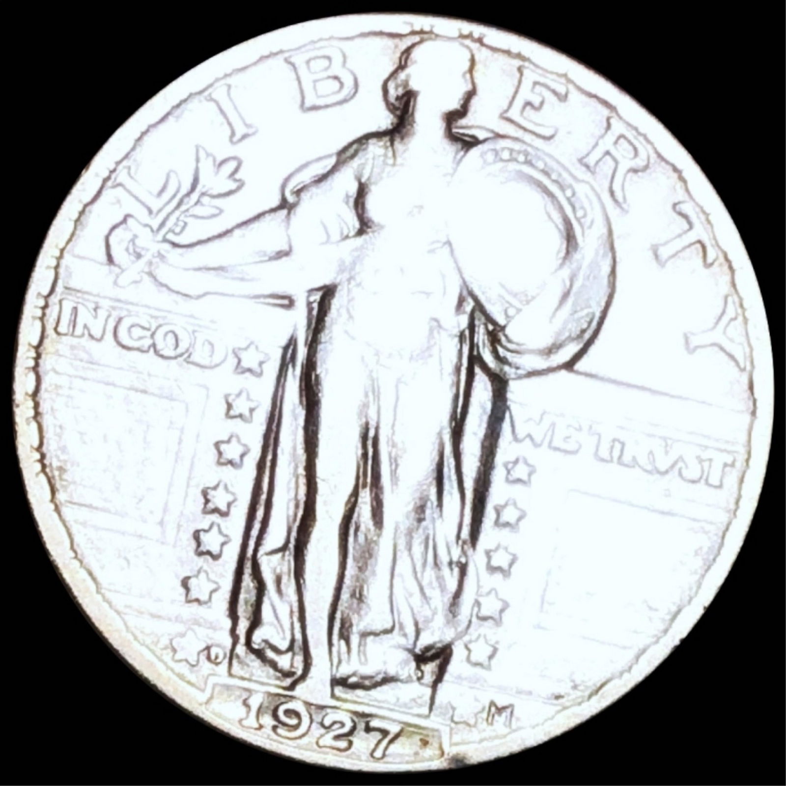 1927-D Standing Liberty Quarter XF (1 of 2)