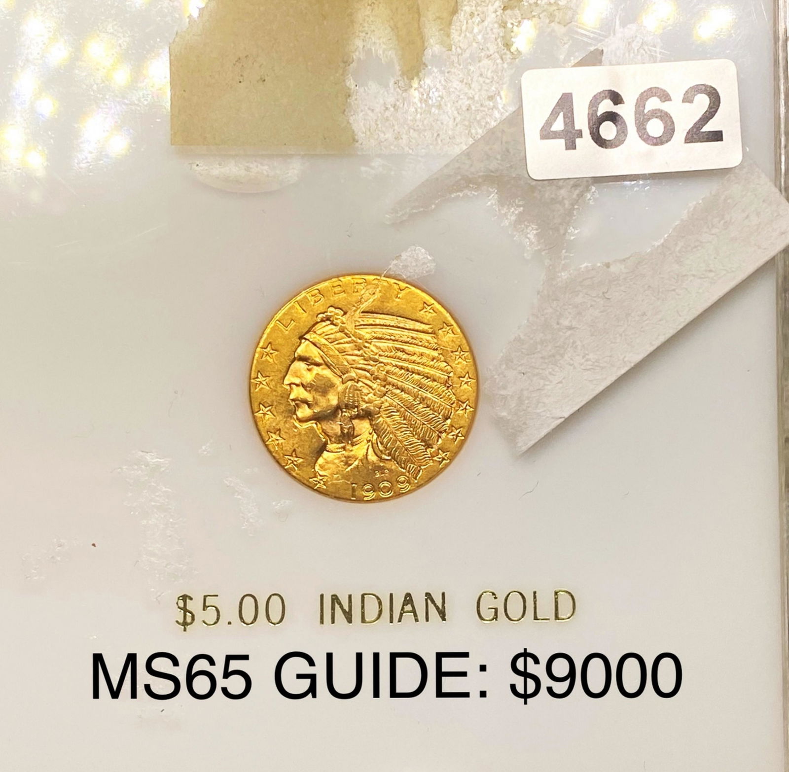 1909-D $5 Gold Half Eagle GEM BU (1 of 2)