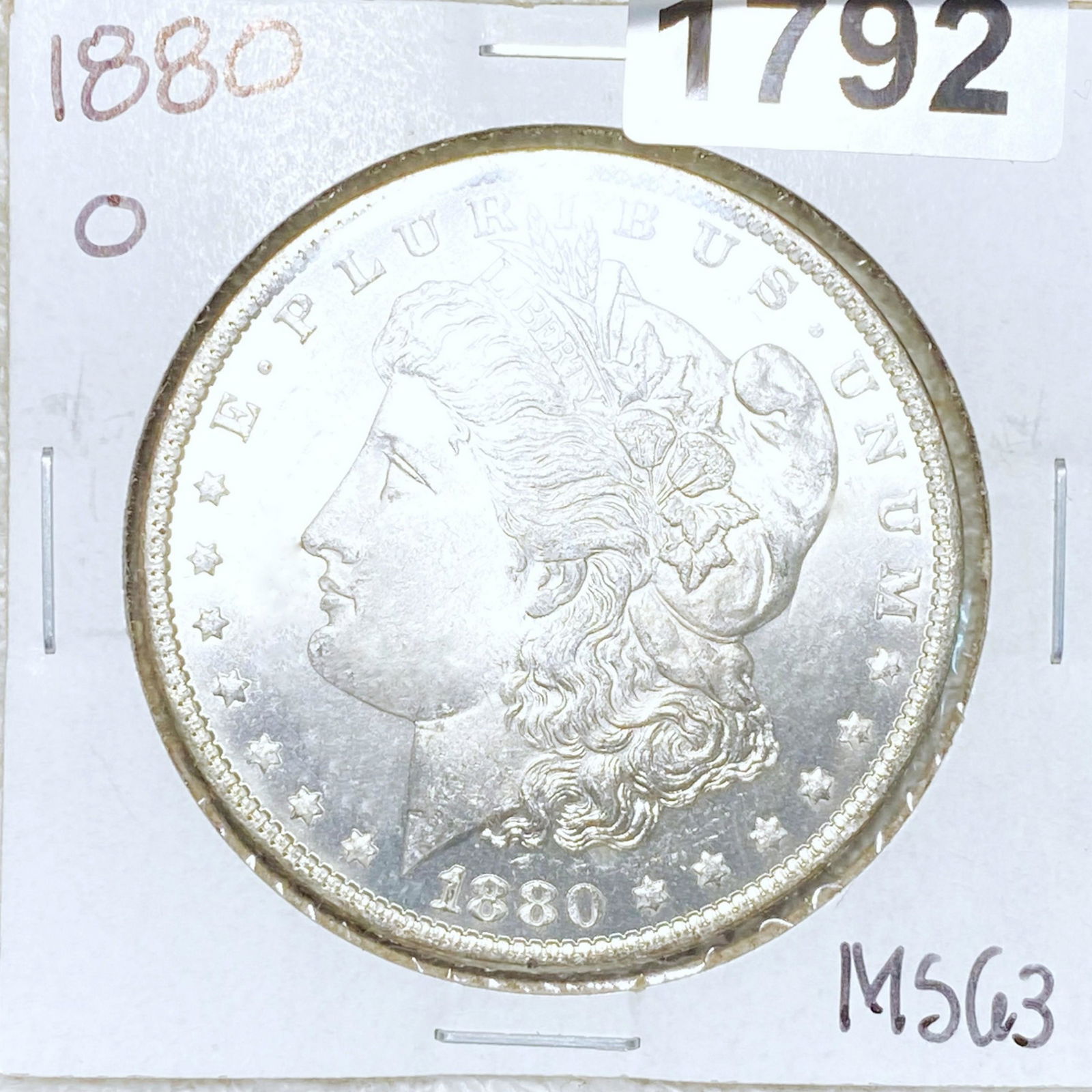 1880-O "MICRO O" Morgan Silver Dollar CHOICE BU (1 of 2)
