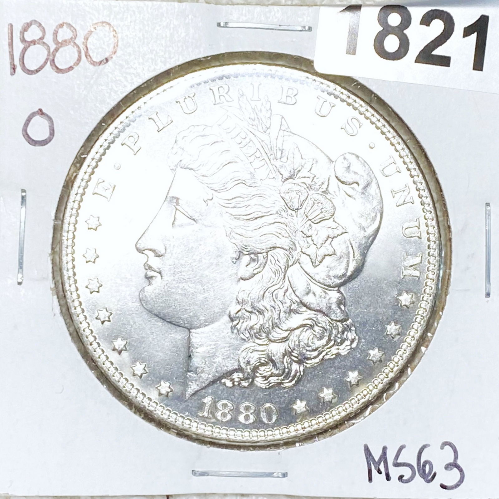 1880-O "MICRO O" Morgan Silver Dollar CHOICE BU (1 of 2)