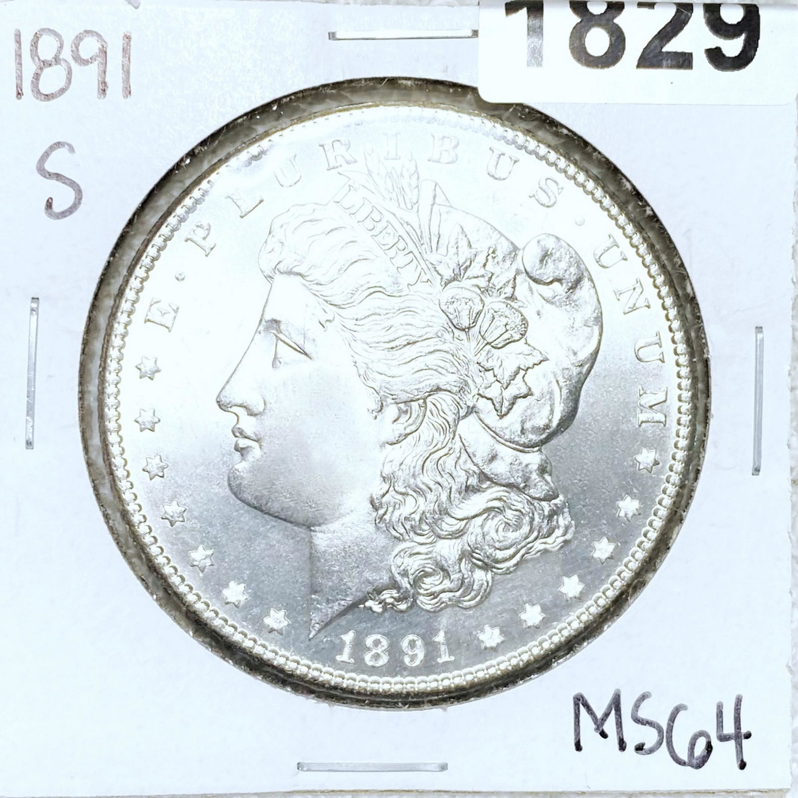 1891-S Morgan Silver Dollar CHOICE BU (1 of 2)