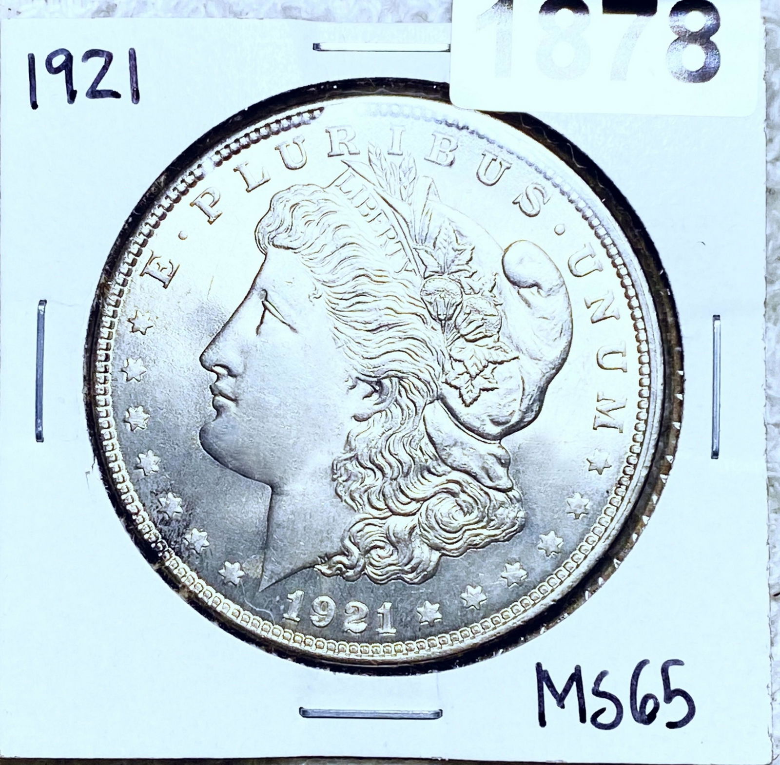 1921 Morgan Silver Dollar GEM BU (1 of 2)