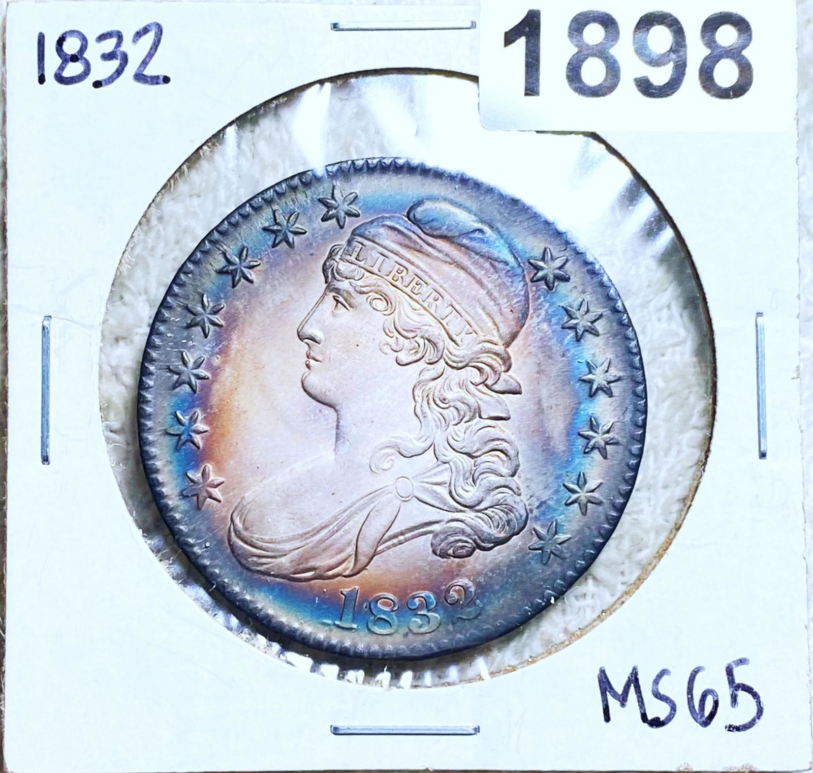 1832 Capped Bust Half Dollar GEM BU (1 of 2)
