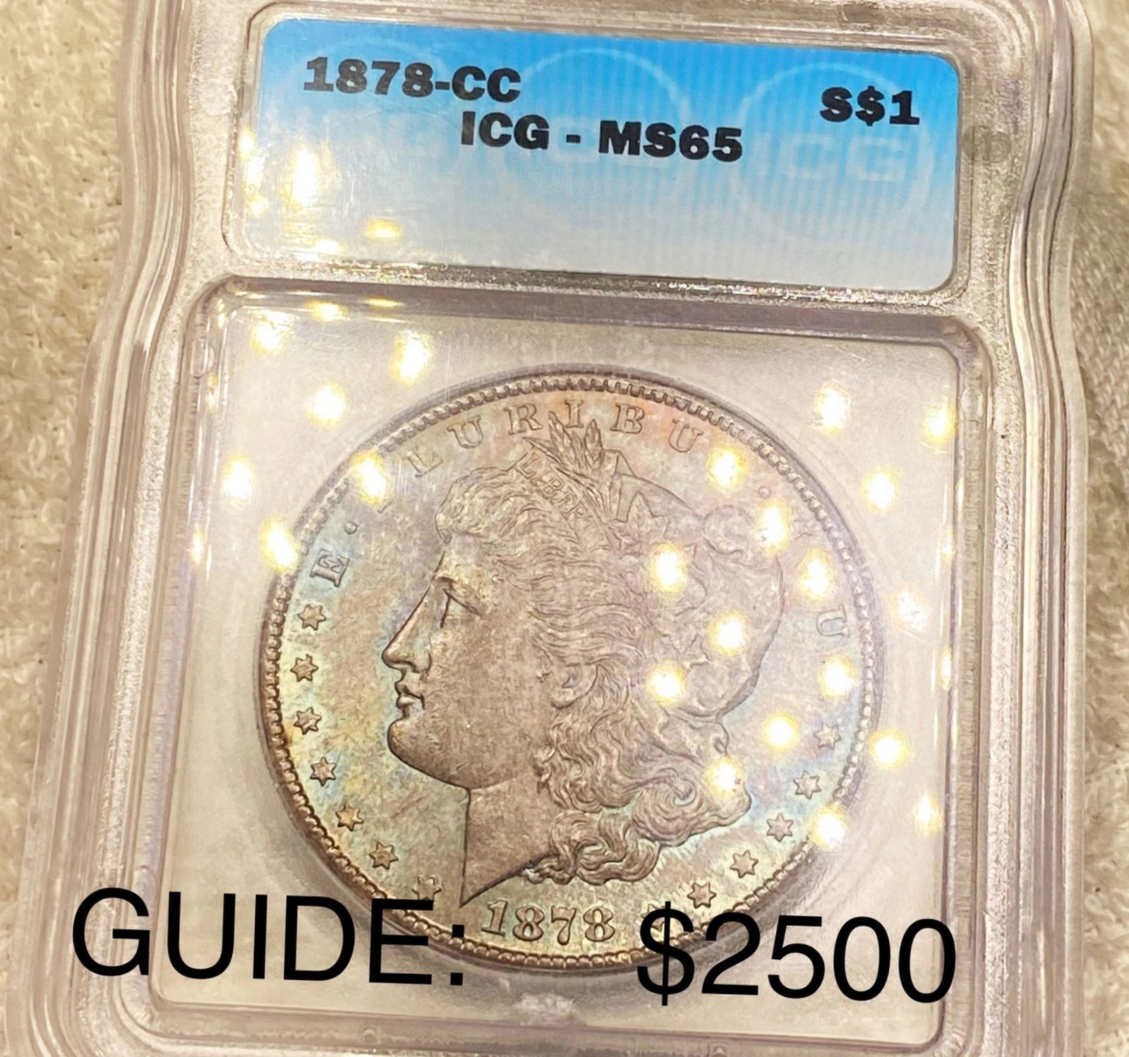 1878-CC Morgan Silver Dollar ICG - MS65 (1 of 2)